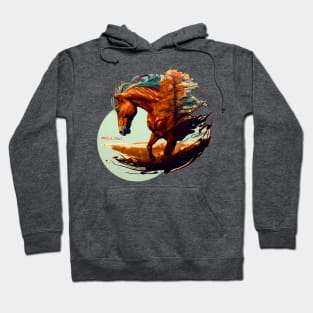 Horse Power and Wind Surreal Fusion Hoodie